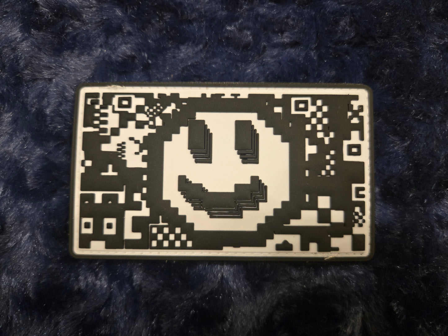 Smiley Glitch PVC Patch