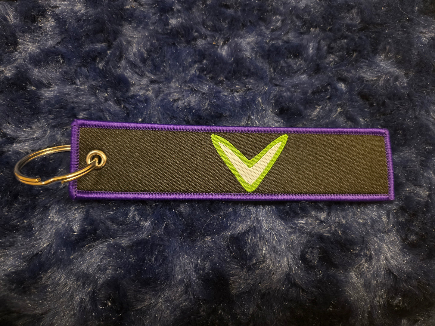 dark wobbbble Flight Tag Keychain