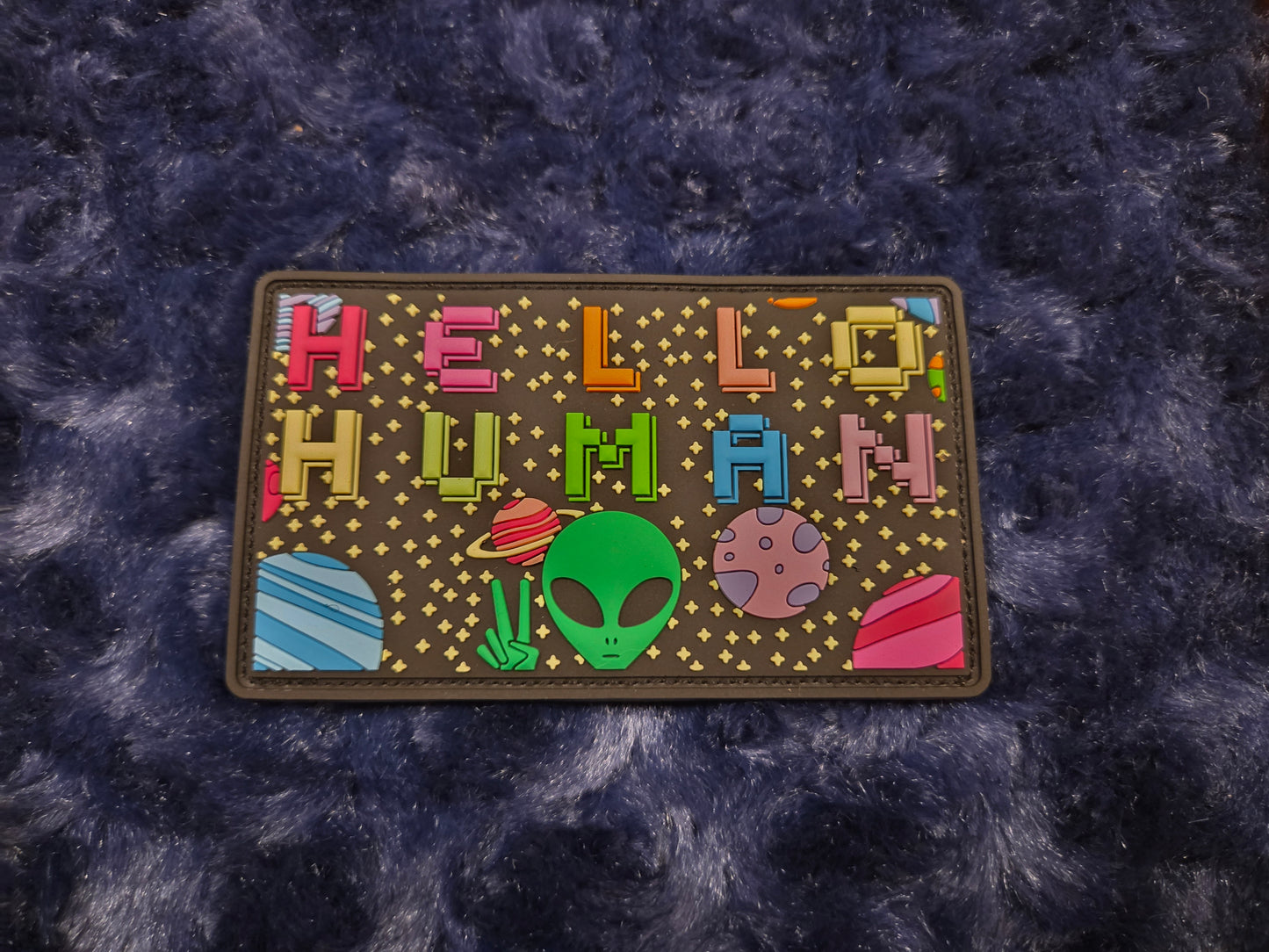 Hello Human PVC Patch