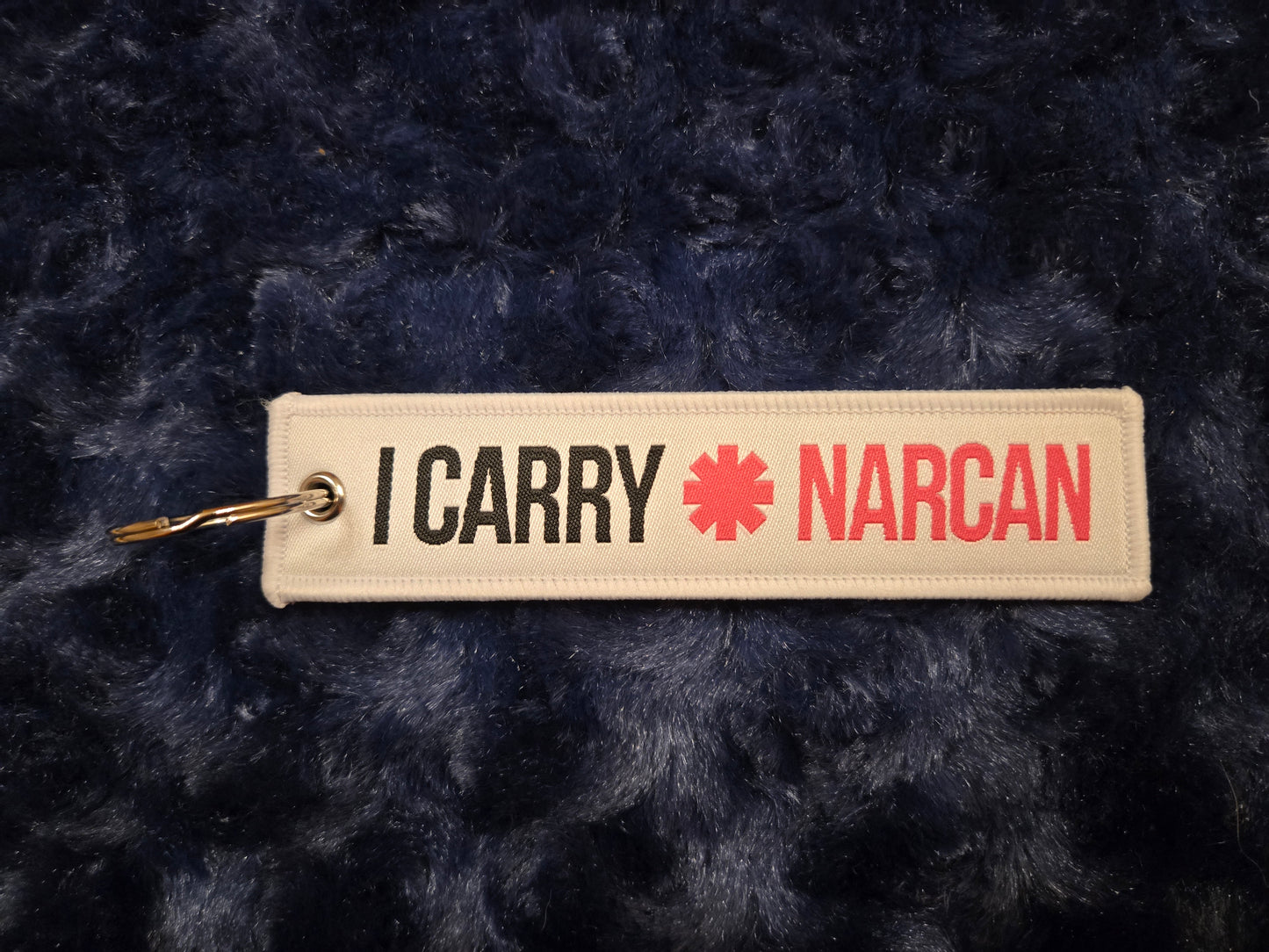 I Carry Narcan Flight Tag Keychain