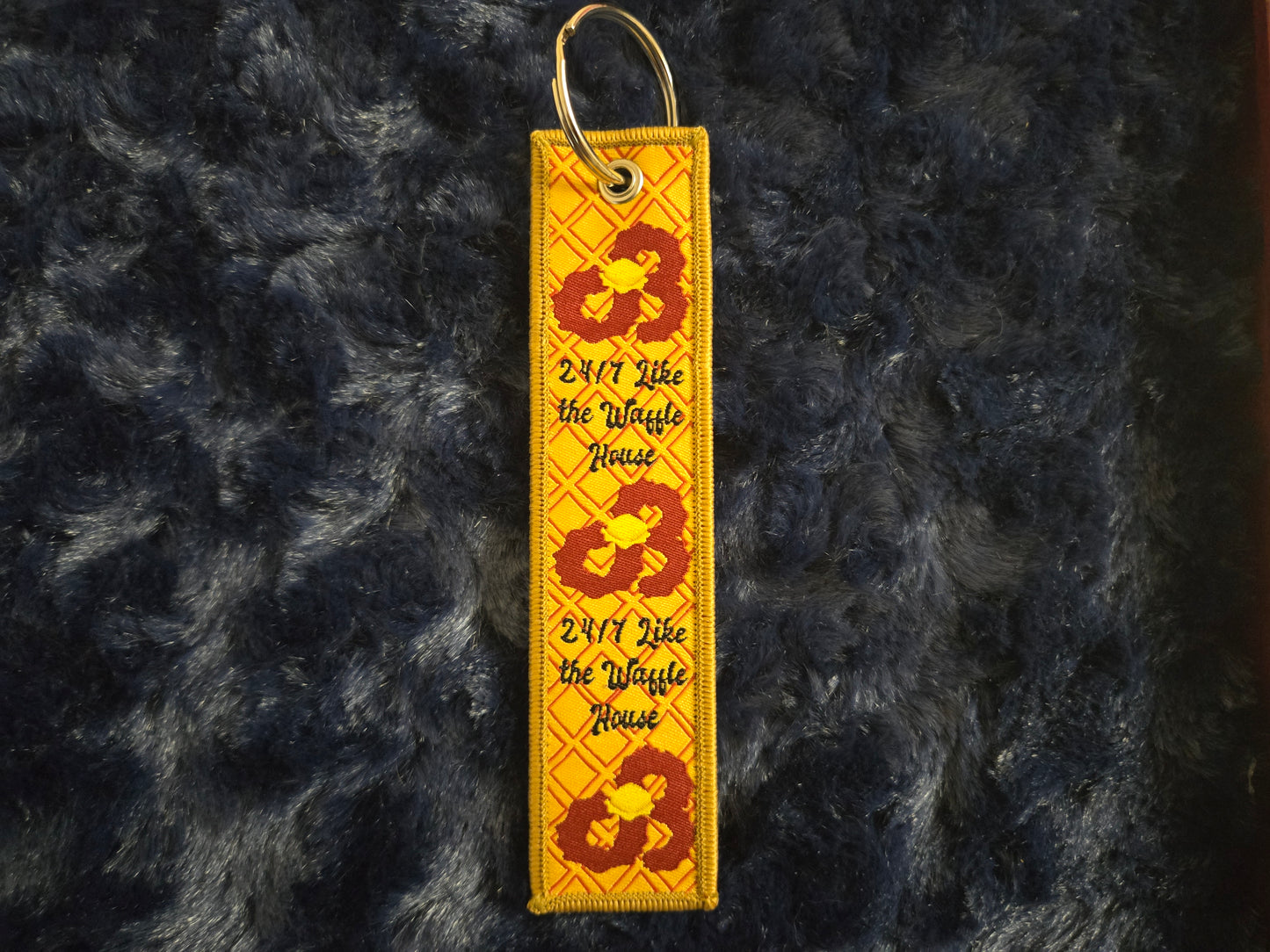 24/7 Waffle House Flight Tag Keychain
