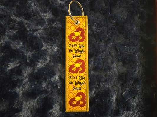 24/7 Waffle House Flight Tag Keychain