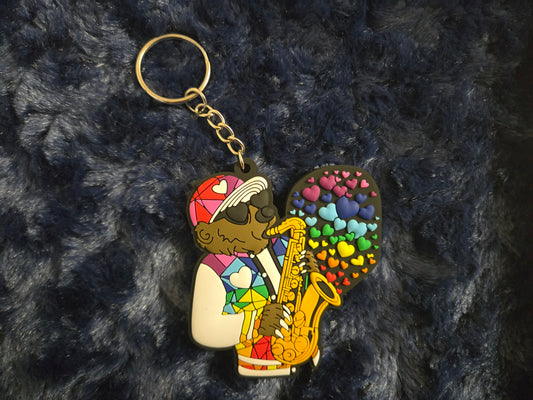 SLSL Funky Bear PVC Keychain