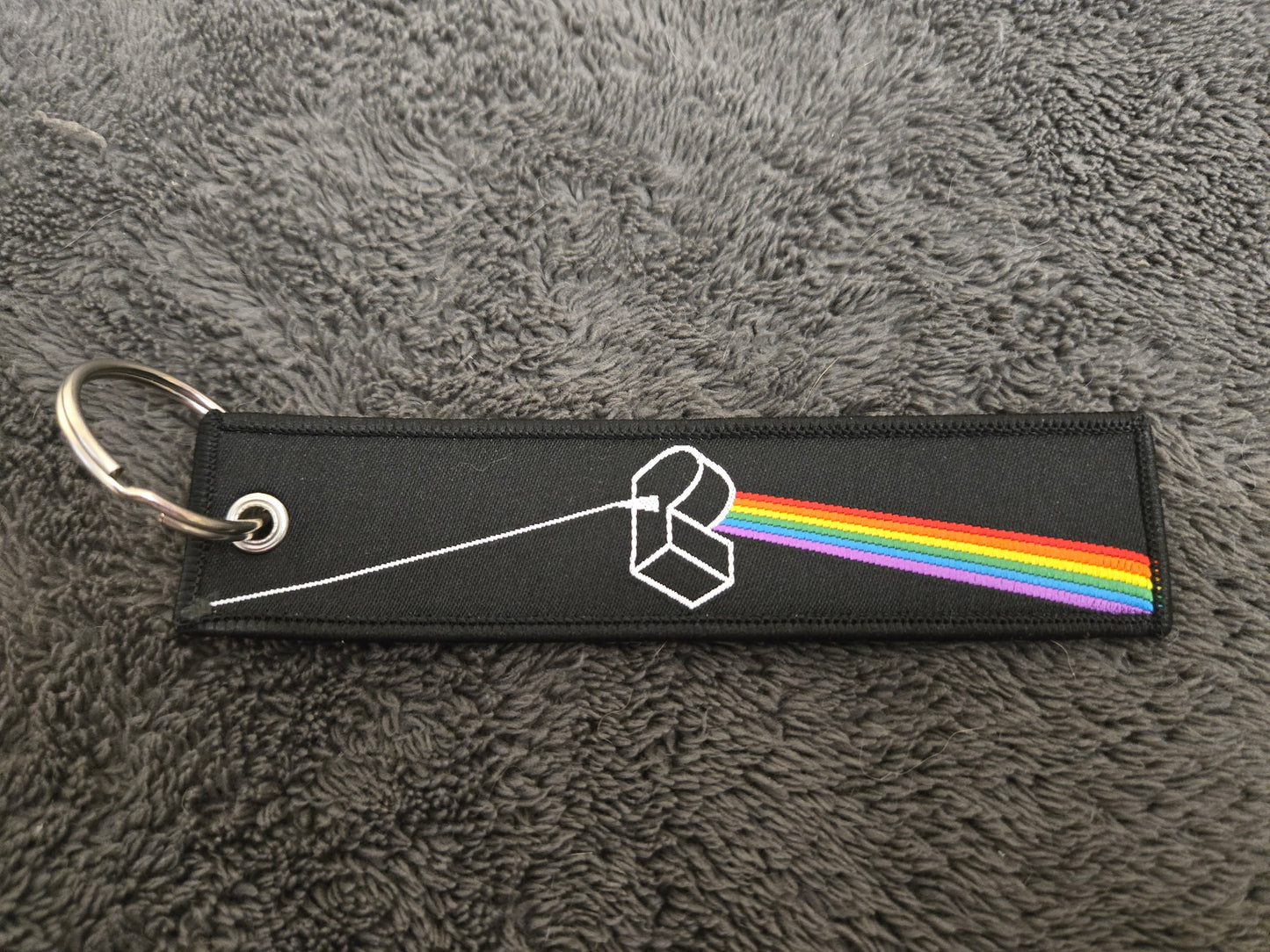 Dark Side of the Swirl Flight Tag Keychain