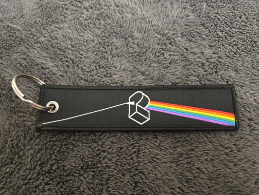 Dark Side of the Swirl Flight Tag Keychain