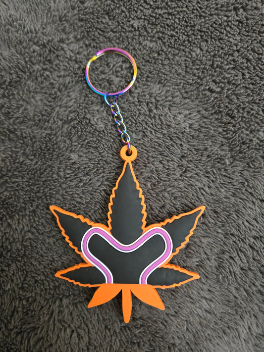 Mr. Wobbleleaf PVC Keychain