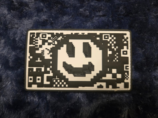 Smiley Glitch PVC Patch