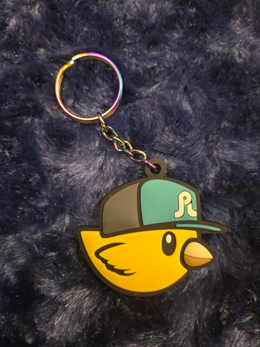 Yellow Bird #4 PVC Keychain