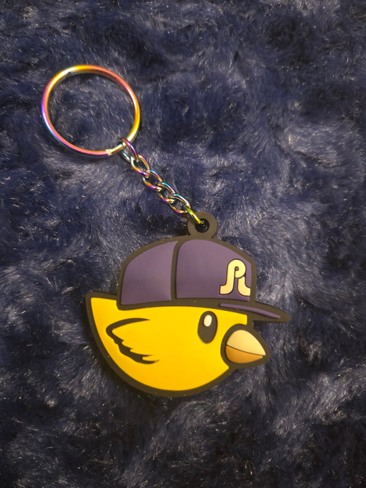 Yellow Bird #3 PVC Keychain