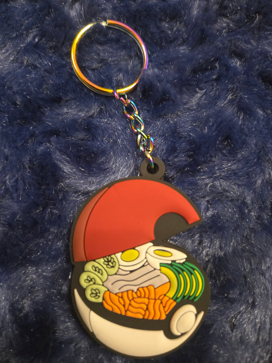 Poke'bowl PVC Keychain