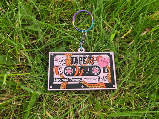 Ups and Downs PVC Keychain