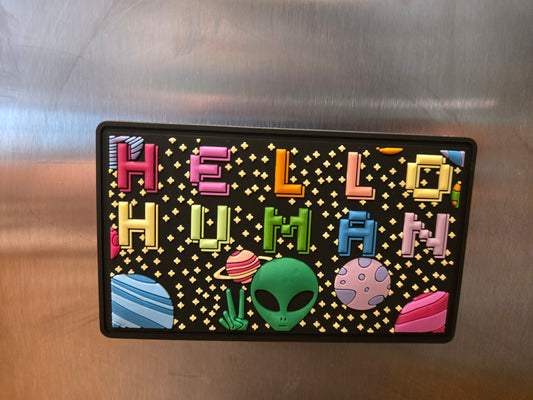 Hello Human PVC Magnet