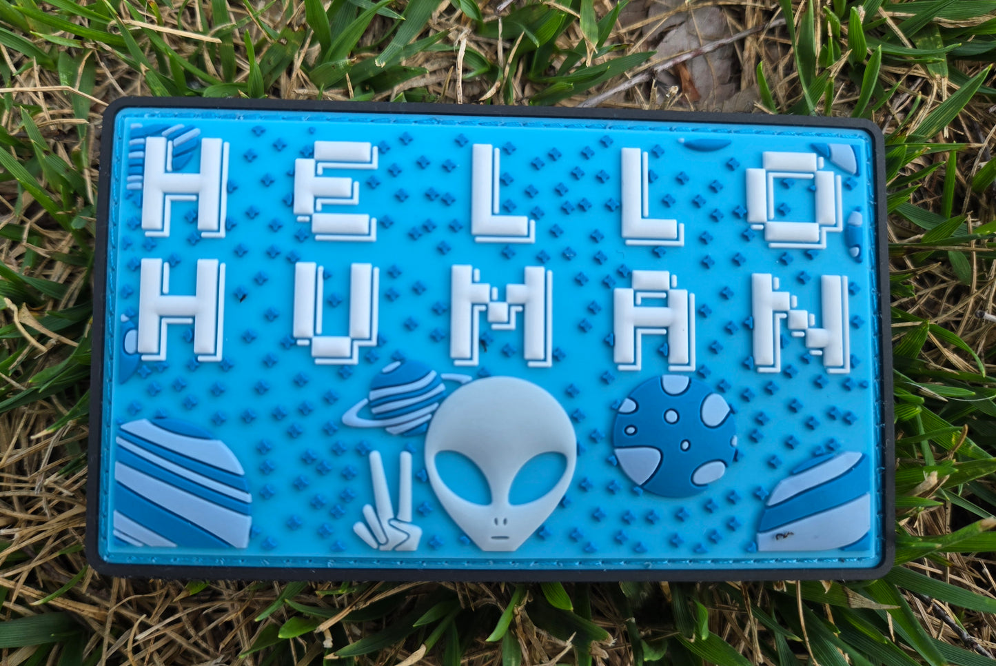 Hello Human PVC Patch (Ice Cold)