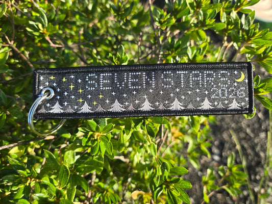 7S26 Flight Tag Keychain