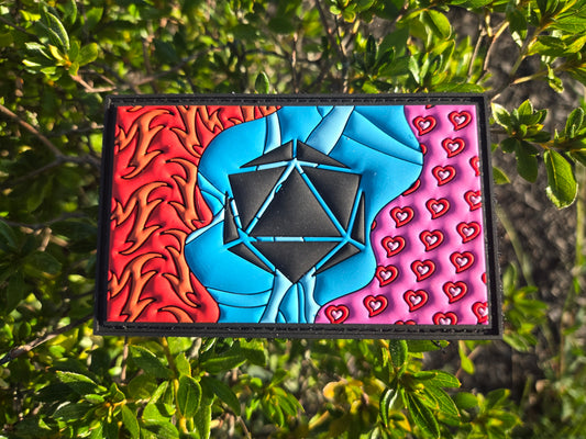 Fire Water Love PVC Patch