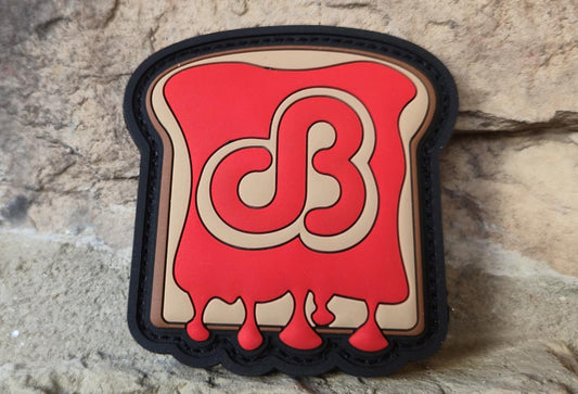 Red Jelly Toast PVC Patch