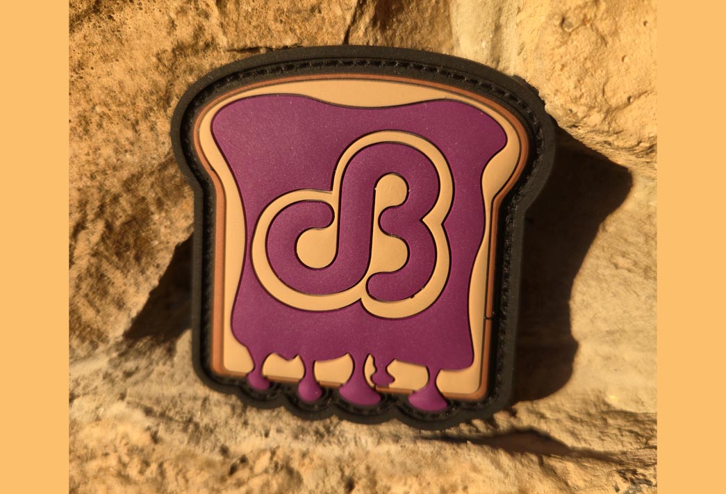 Purple Jelly Toast PVC Patch